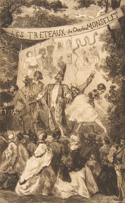 Frontispice pour Les Tréteaux de Monselet - Felix Bracquemond