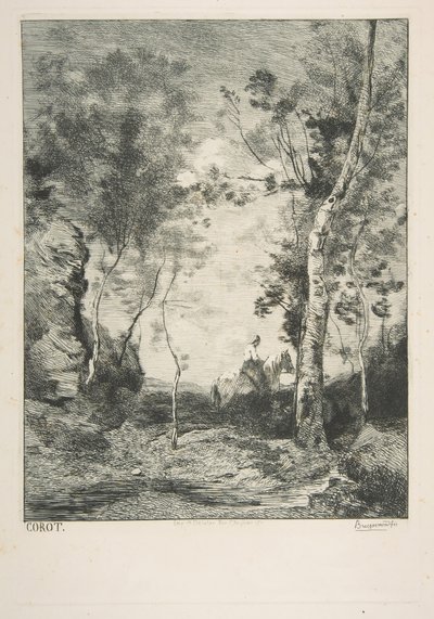 Le Cheval blanc - Felix Bracquemond