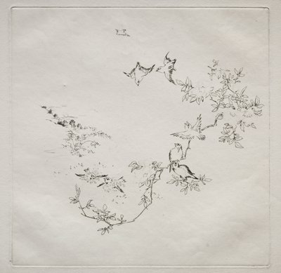 Service parisien (service Haviland) : Lever de soleil (no. 12) - Felix Bracquemond
