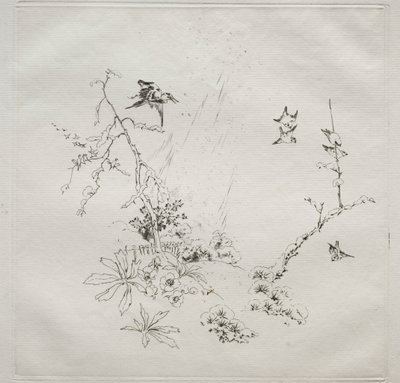Service parisien Haviland: Neige n° 6, 1875 - Felix Bracquemond