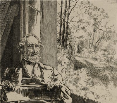 Portrait de Jacob Meyer-Heine - Felix Bracquemond