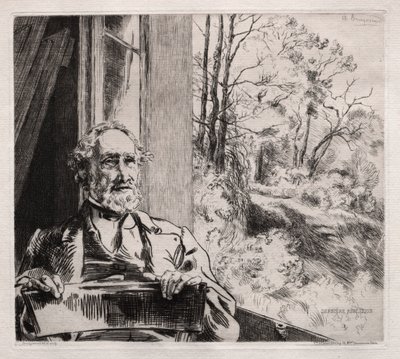 Portrait de Meyer Heine, années 1860 - Felix Bracquemond