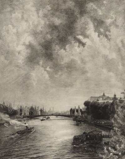Sans titre (Vue de la Seine) - Felix Bracquemond