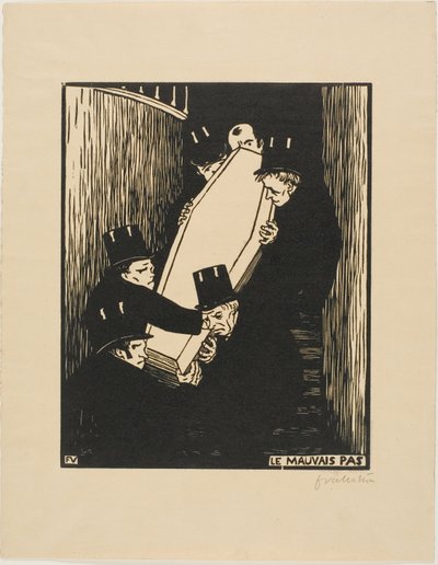 Un coin serré - Felix Edouard Vallotton