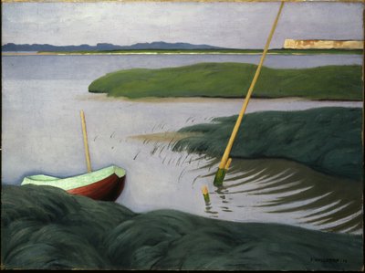 Bateau à Berville, 1918 - Felix Edouard Vallotton