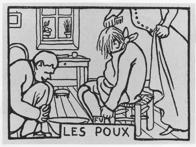 Poil de Carotte: "Lice", écrit par Jules Renard éd. Flammarion (illustration) - Felix Edouard Vallotton