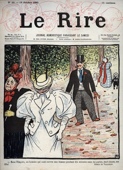Couverture du journal « Le Rire », n°50, 10 octobre 1895 : Sous l