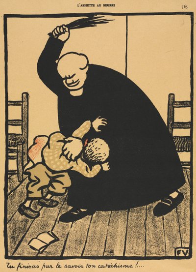 Crimes et châtiments VIII, 765: Vous apprendrez... - Felix Edouard Vallotton