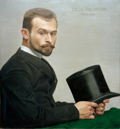 Félix Jasinski tenant son chapeau - Felix Edouard Vallotton