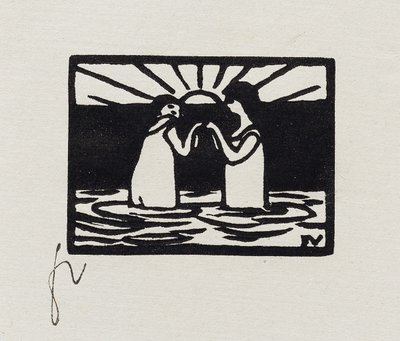 Jeux au soleil, VII de "Les Petites Baigneuses", 1893 - Felix Edouard Vallotton