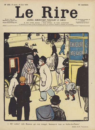 Illustration pour Le Rire - Felix Edouard Vallotton