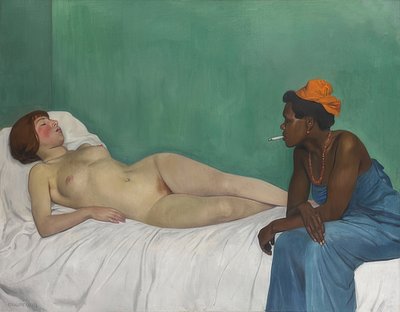 La Blanche et la Noire - Felix Edouard Vallotton