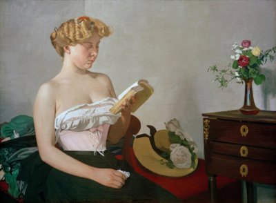 La lecture - Felix Edouard Vallotton