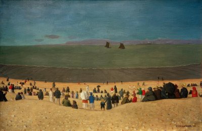 La plage à Honfleur - Felix Edouard Vallotton