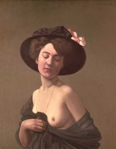 Dame avec un chapeau, 1908 - Felix Edouard Vallotton
