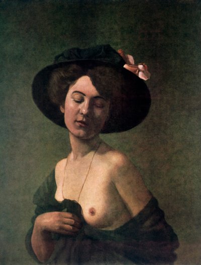 Dame avec un chapeau, 1908 - Felix Edouard Vallotton