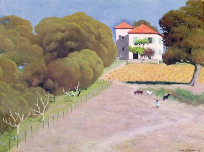 Paysage, La Maison au toit rouge, 1924 - Felix Edouard Vallotton