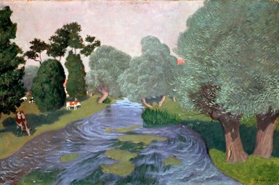 Paysage en Normandie, Arques-la-Bataille, 1903 - Felix Edouard Vallotton