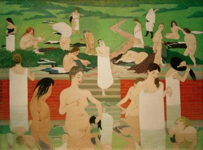 Le bain au soir d’été - Felix Edouard Vallotton