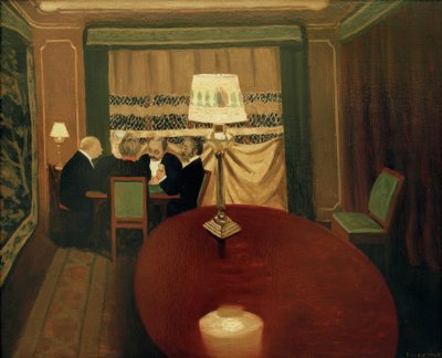 Le poker - Felix Edouard Vallotton