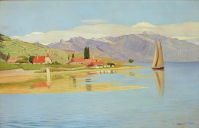 Le port de Pully - Felix Edouard Vallotton