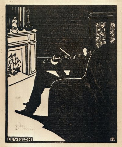 Le violon - Felix Edouard Vallotton