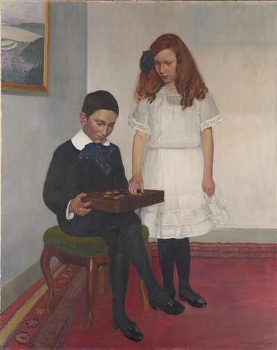 Les Enfants Hahnloser, 1912 - Felix Edouard Vallotton