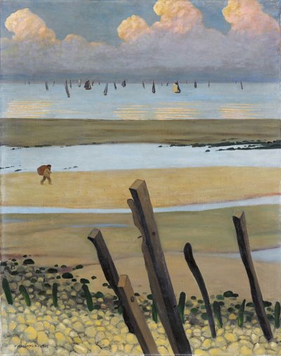 Marée basse à Villerville - Felix Edouard Vallotton