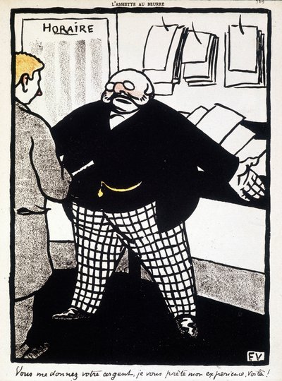Argent et banque par Félix Vallotton - dans «L