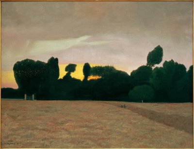 Paysage de Normandie, coucher de soleil - Felix Edouard Vallotton
