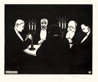 Poker, 1896 - Felix Edouard Vallotton