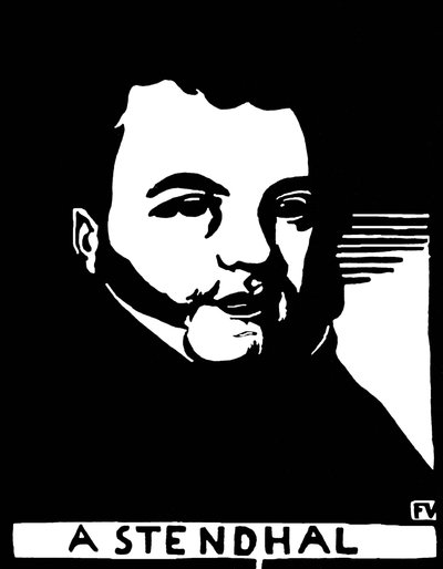 Portrait de Henri Beyle Stendhal - Felix Edouard Vallotton