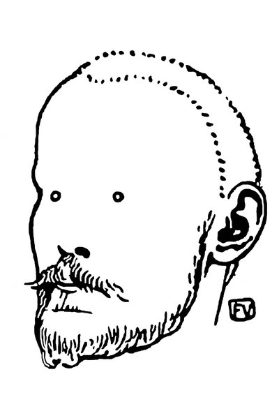 Portrait de Jules Renard - Felix Edouard Vallotton