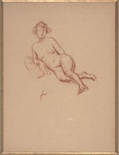 Femme nue allongée - Felix Edouard Vallotton
