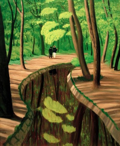 Sous-bois, Bois de Boulogne - Felix Edouard Vallotton