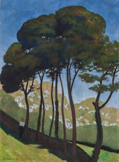 Les grands arbres, autour de Honfleur, vers 1909 (huile sur toile) - Felix Edouard Vallotton