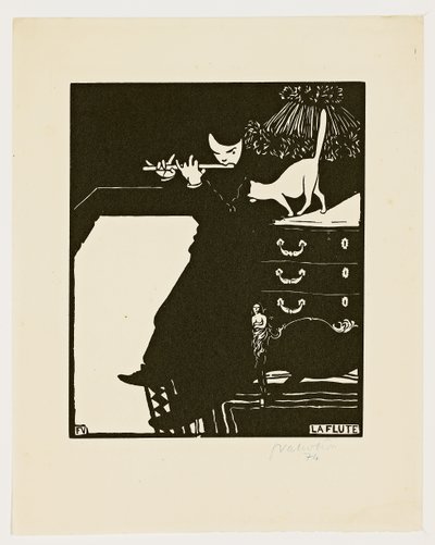 La Flûte, de la série "Instruments de Musique", 1896-97 - Felix Edouard Vallotton