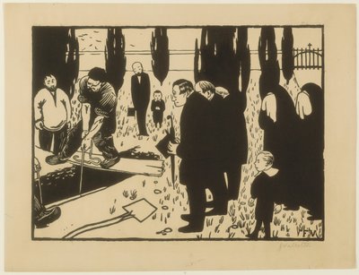 Les Funérailles - Felix Edouard Vallotton
