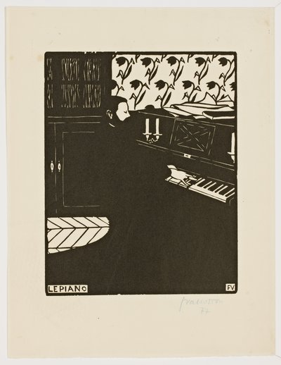 Le Piano, de la série "Instruments de musique", 1896-97 - Felix Edouard Vallotton