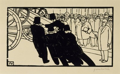 Les croque-morts - Felix Edouard Vallotton