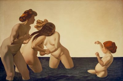Trois femmes et une petite fille jouant dans l