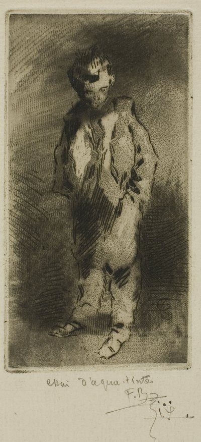 Un jeune gamin des rues - Felix Hilaire Buhot
