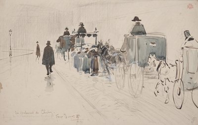 Au Boulevard de Clichy - Felix Hilaire Buhot