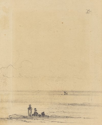 Figures sur une rive - Felix Hilaire Buhot
