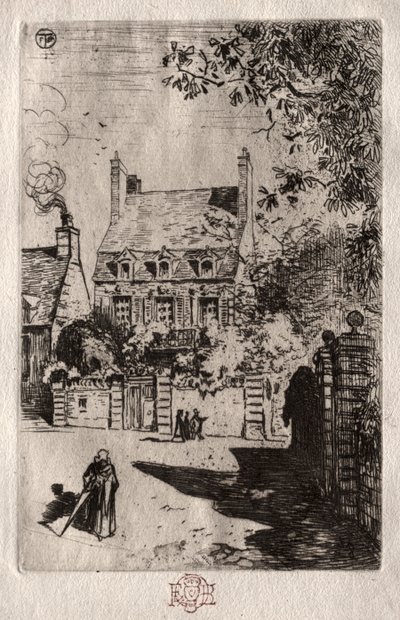 En province : La maison à Orléans - Felix Hilaire Buhot