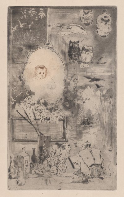Baptême Japonais, 1887 - Felix Hilaire Buhot