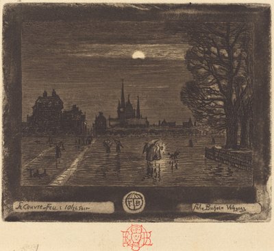 Le Couvre-Feu - Felix Hilaire Buhot