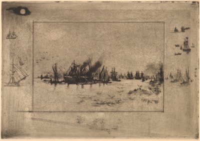 Le Port aux Mouettes - Felix Hilaire Buhot