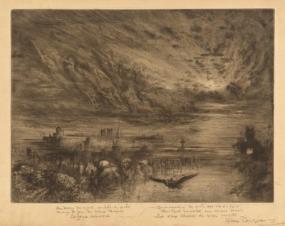 Les Esprits des Villes Mortes, 1885 - Felix Hilaire Buhot