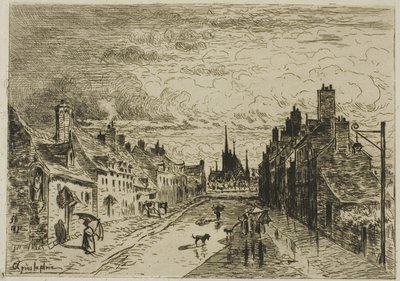 Ma petite ville - Felix Hilaire Buhot